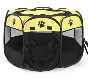 Cat delivery room pet octagonal cage fence pet tent scratch resistant Oxford cloth foldable cat and dog house