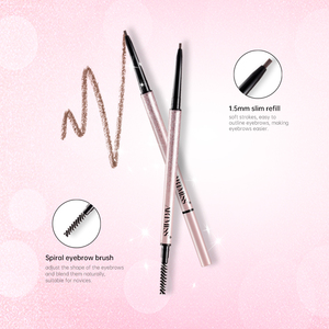 <span class=keywords><strong>Crayon</strong></span> à sourcils rose Slim 4 couleurs marron <span class=keywords><strong>gris</strong></span> café sans LOGO quantité minimale de commande <span class=keywords><strong>crayon</strong></span> à sourcils bas étiquette privée avec brosse - Product Image 2