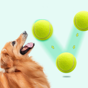 Pelota de Tenis de Fibra Química, Juguetes para Mascotas, Pelota de Tenis de Caucho Natural con Logotipo Personalizado para Perros y Gatos - Product Image 4