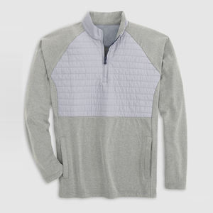 เสื้อฮู้ดสำหรับผู้ชายเสื้อฮู้ดกอล์ฟ1/4แบบมีซิปแห้งเร็วน้ำหนักแขนยาวสำหรับนักกีฬาวิ่งดีไซน์ใหม่ออกแบบได้ตามที่ต้องการ - Product Image 6