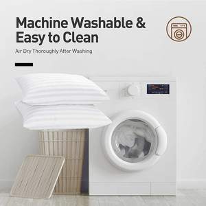 중국 도매 호텔 질 100% 년 면 여분 연약한 박탈 베개 침대 자는 베개 - Product Image 2