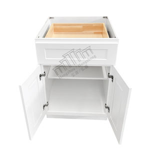 American Kitchen Remodel 27 "W X 34,5" H X 24 "D Gabinetes de cocina modulares para apartamento de EE. UU. Gabinetes de base de cocina de madera con cajón - Product Image 3