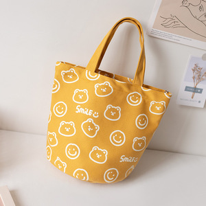 Bolso pequeño de lona de algodón con logotipo personalizado, bolsa de embalaje para regalo de compras, con fondo redondo - Product Image 4
