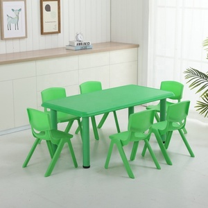 Meubles de garderie pour enfants de maternelle, table en plastique pour enfants d'intérieur et d'extérieur et ensemble de chaises empilables pour la salle de classe et la maison - Product Image 6