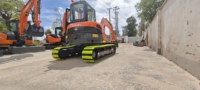 Mini-excavatrice d'occasion Kubota U55-4, modèle hydraulique puissant de 5 tonnes, d'origine japonaise, faible nombre d'heures, meilleur prix, vente CE, moteur principal