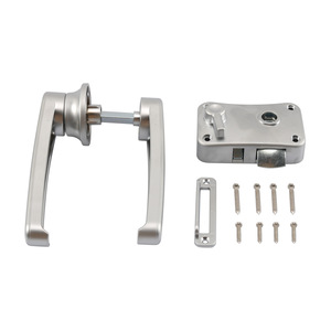 Cerradura de puerta para caravana con doble manija de bloqueo interior y exterior para caravana, autocaravana o remolque de viaje - Product Image 1
