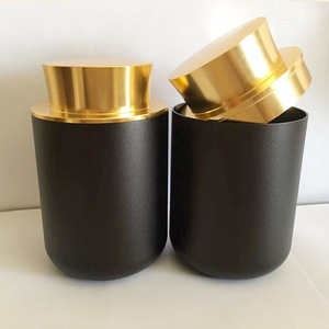 Metal Tea Can Cylinder Screw Cap Matte Finish Food Grade <b>Small</b> Size Storage <b>Container</b> - Product Image 2