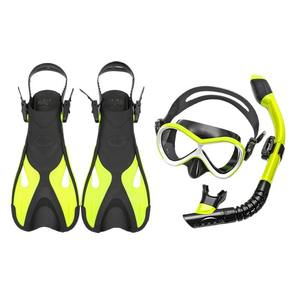 Adults Dry Top Anti Fog Diving Equipment Snorkel Set Scuba Flippers Snorkel Tube Diving <b>Mask</b> Swimming Fins - Product Image 5