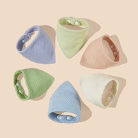 Petit Bavoir Triangulaire en Crêpe de Coton Pur, Doux et Respirant, Best-seller, Unisexe, pour Bébé, Serviette à Salive
