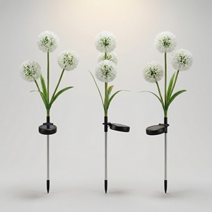 Lampes solaires LED imperméables en forme de pissenlit pour jardin, patio et allée - Product Image 3