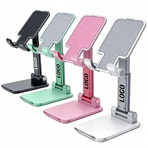 Wholesale Small Business Gift Desk Fold Mobile Phone <b>Stand</b> Portable Custom Logo Promotional Cellphone Holder Manufacture - Product Image 1