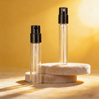 Flacon vaporisateur vide personnalisé 2ml 3ml, petit flacon d'échantillon de parfum, mini flacon de parfum en verre avec pulvérisateur, impression possible
