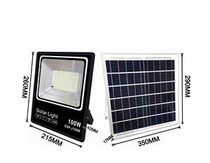 Lámpara solar de iluminación LED de carga solar para patio doméstico rural impermeable al aire libre de 100W - Product Image 3
