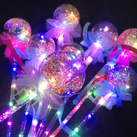 Bâton lumineux magique LED en forme de boule étoilée, baguette lumineuse pour rave, jouet lumineux pour anniversaires, jouets originaux pour enfants