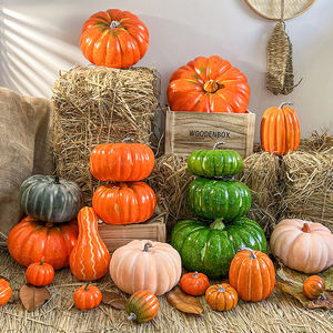 Simulation réaliste de citrouilles en mousse personnalisées fausses citrouilles pour le Festival Halloween récolte <span class=keywords><strong>d</strong></span>'automne <span class=keywords><strong>d</strong></span>écoration de la maison - Product Image 5