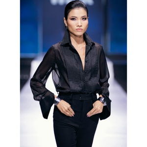 Nouveau Design 2025 Veste Blazer Femme 6 Boutons Luxe Matériel De Bonne Qualité Personnalisé Enzo & Leo Vietnam Grossiste - Product Image 3