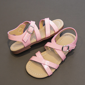 Sandales d'été pour enfants, couleur unie, style simple, vente en gros - Product Image 4