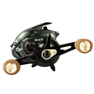 Newbility 13 + 1 BB corps en métal aluminium personnalisé basse profil bouton en liège moulinet de pêche à l'appât - Product Image 4