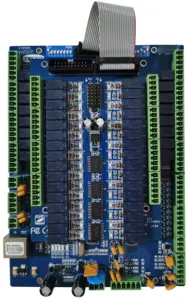 جهاز التحكم في رافعة المفاتيح/المصعد ، لوحة رئيسية ، تمكين tcp/ip ، 16 طابق قابل للتوسيع إلى 128 طابق في خزانة قياسية مع SMPS12