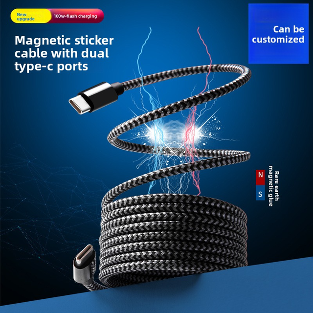 Cable Usb c USB C to USB C Braided PD 60W Fast Charging Cable for iPhone 15 Samsung