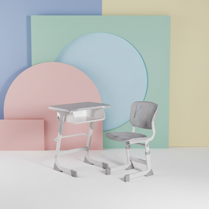 Ensemble de bureaux et chaises d'école réglables modernes pour étudiants, université, bureau à domicile, salle de classe, ensemble de bureaux pour enfants - Product Image 4