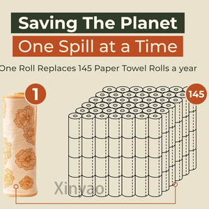 Serviette en papier réutilisable pour la cuisine avec logo personnalisé, double couche, super absorbante, en <span class=keywords><strong>coton</strong></span> biologique, torchon, grande feuille de tissu - Product Image 6