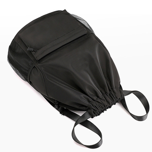 Outdoor <b>Waterproof</b> Nylon <b>Drawstring</b> Sport Travel <b>Bag</b> Backpack Swimming Basketball <b>Drawstring</b> Backpack with Zipper and Pocket - Product Image 5