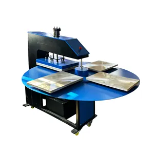 Hydraulische 4-Stationen-Tisch-Rotationswärmepresse Automatische rotierende Paletten sublimation maschine