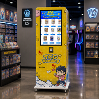 Distributeur automatique de cartes à collectionner TCG 24h/24 sans personnel, avec retour de pièces SDK, distributeur intelligent de cartes de jeu en libre-service, 32 pouces
