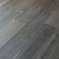 Plancher composite en bois de chêne massif gris multicouche de haute qualité, durable, brossé, plancher d'ingénierie stable, planchers en bois massif