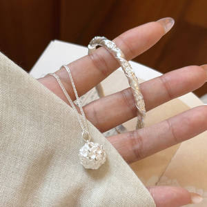 Collar Largo de Plata de Ley S925 con Diseño Floral de Sueño, Corazón, Campana y Orquídea Elegante con Perla, Cadena de Suéter de Alta Gama para Mujer - Product Image 4