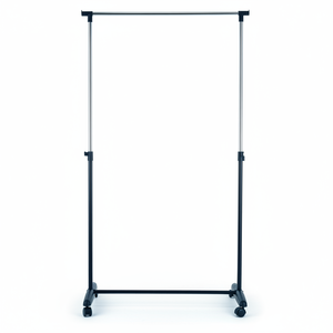 Porte-vêtements auxiliaire en métal avec roulettes, extensible 84 x 43 x 80-160 cm - Product Image 2