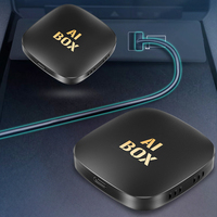 Boîte AI Mini Android 13 avec CarPlay et Android Auto sans fil, WiFi 5G, Plug and Play pour tous les appareils compatibles avec Netflix et YouTube