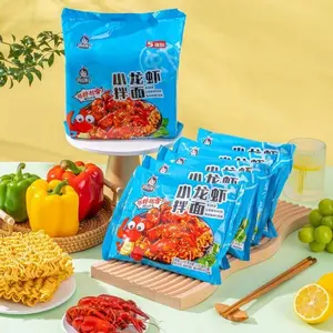 Wholesale With Exotic Noodles Instant Ramen Noodles Chinese Characteristics Crawfish Flavor Convenient Ready-to-eat Food