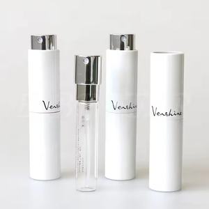 Flacon de parfum miniature en plastique de haute qualité pour voyage, emballage de 8 ml, 10 ml, 20 ml, 30 ml, flacon de parfum cosmétique à visser avec boîte - Product Image 1