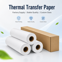 Rouleau de papier blanc pour sublimation par transfert thermique, impression claire, revêtement lisse, tailles personnalisées, approvisionnement en gros en usine