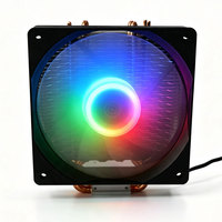 Refroidisseur CPU RGB 120 mm avec 4 caloducs, ventilateur PWM silencieux, dissipateur thermique pour Intel LGA1700 1200 AMD AM5 AM4 PC Gaming – Vente en gros