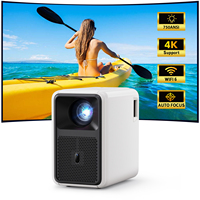 Projecteur LED de cinéma maison CRE CR36 4K HD USB avec 7500 lumens, haut-parleurs intégrés et Android 11