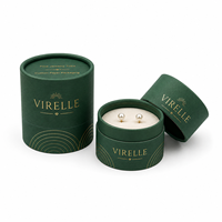 Tube en carton biodégradable sur mesure, écologique, de qualité supérieure, en forme de boîte ronde avec logo personnalisé pour bijoux, cadeaux, usine OEM