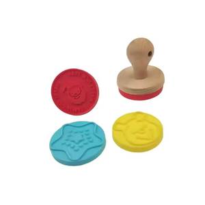 Factory Direct Sale Wood Cartoon Embosser Cookie Stamp Food Grade <b>Silicone</b> <b>Tools</b> - Product Image 1