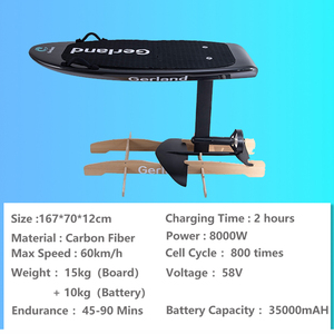 Juegos Acuáticos Deportivos al Aire Libre, Tabla de Hydrofoil Eléctrica Gerland G-E002-W con Motor de 8kw, Velocidad de 60km/h, para Lagos y Ríos - Product Image 1