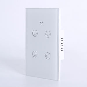 HomeKit美国WIFI智能触摸灯电气开关智能Wifi墙壁触摸开关1/<span class=keywords><strong>2</strong></span>/<span class=keywords><strong>3</strong></span>/4组玻璃面板 - Product Image 3