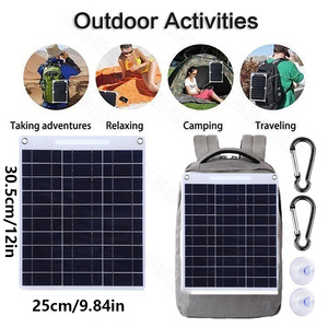 Panneau solaire monocristallin en silicium 15V 10W pour la production d'énergie portable en camping et en extérieur - Product Image 1