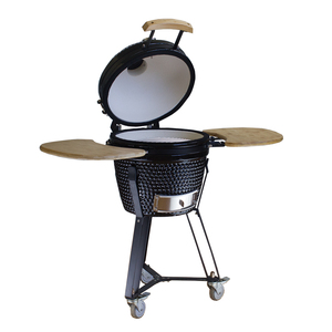 Barbecue Kamado AUPLEX 16 pouces, portable, en céramique, au charbon de <span class=keywords><strong>bois</strong></span>, pour fumer, pour le camping en plein air, le jardin, <span class=keywords><strong>four</strong></span> à viande en acier inoxydable - Product Image 4