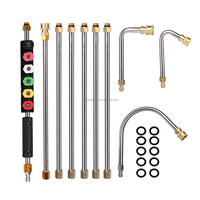 Kit de lance de pulvérisation JH personnalisé de qualité professionnelle ensemble de rallonge de nettoyeur haute pression en acier de vente en gros directe d'usine pour le lavage de voiture