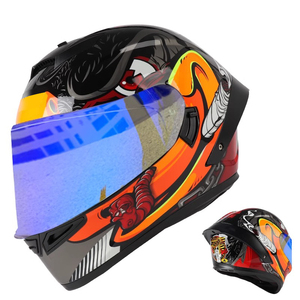 Oem ODM nhà máy bán hàng trực tiếp ABS đầy đủ mặt xe máy Mũ bảo hiểm CE Dot xe máy Mũ bảo hiểm cho tất cả các mùa - Product Image 2