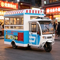 Camion de restauration mobile avec cuisine complète, remorque électrique pour la vente de nourriture, solution de service de restauration rapide