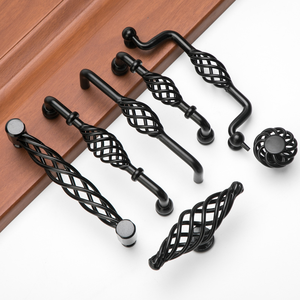 Amerikan Tarzı Retro Oyuk Kuş Kafesi Antik Bronz Kulplar Avrupa Tasarımı Demir Topuzlar Mutfak Gardırop Şifonyer Alışveriş Merkezi için - Product Image 2