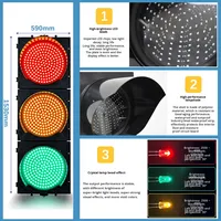 Feux de signalisation solaires en aluminium pour croisements avec éclairage LED rouge et vert étanche, marque Guangangan, Qingdao