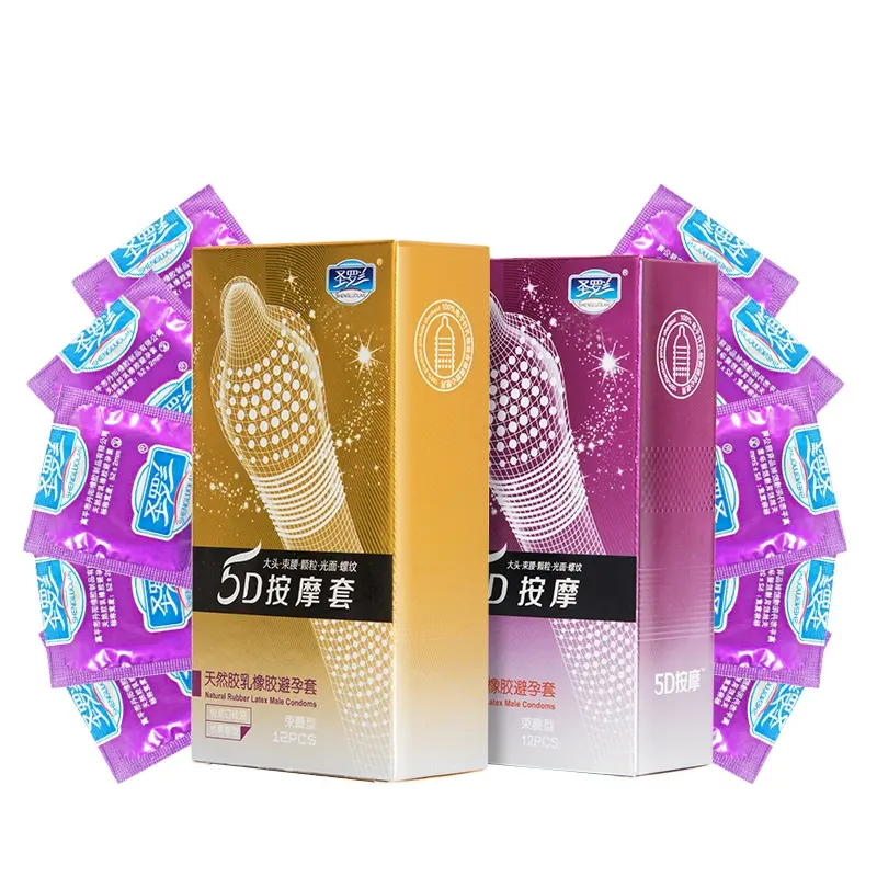 Prodotti per preservativi di vendita caldi di alta qualità preservativi in lattice naturale ultra lubrificati di lunga durata per uomo